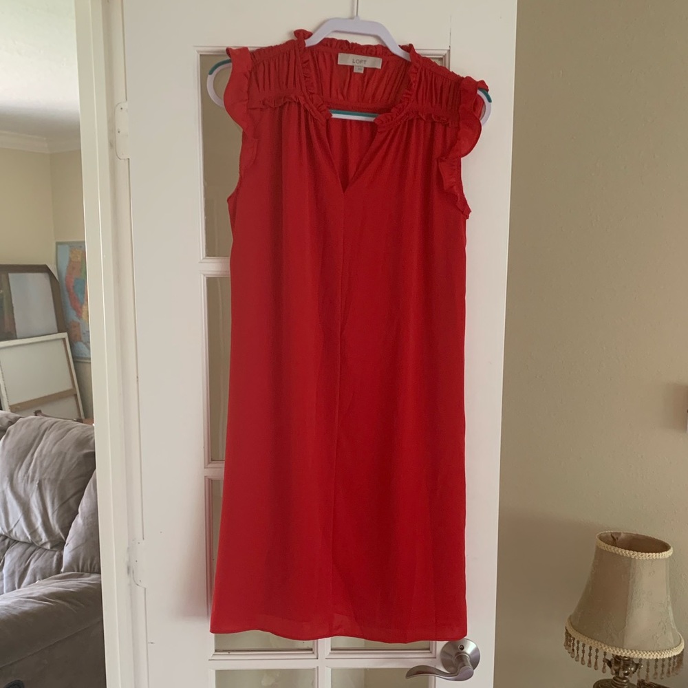 Flowy red dress - Picture 1 of 3